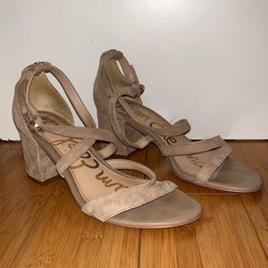Sam Edelman Used Strappy Block Heel - nude
